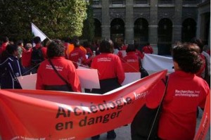 Manifestation de l'INRAP