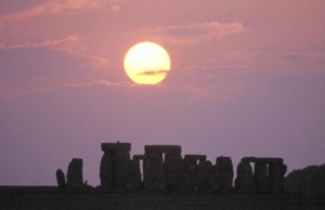 Sunset on Stonehenge